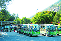 Dịch vụ xe điện vào Ga Cáp treo-Xe trượt ống